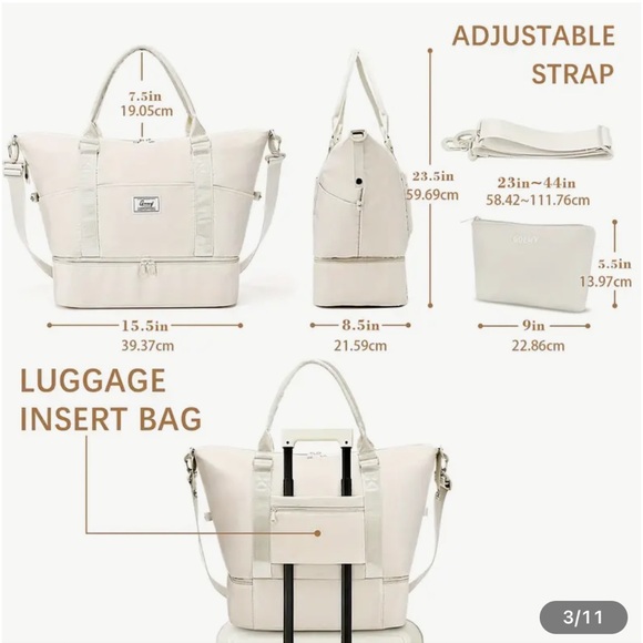 ✈️ New! Ultimate Travel Duffel Bag Set - Pink - Picture 11 of 11